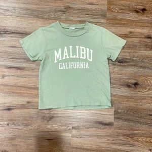 Brandy Melville/John Galt Malibu crop top / baby tee